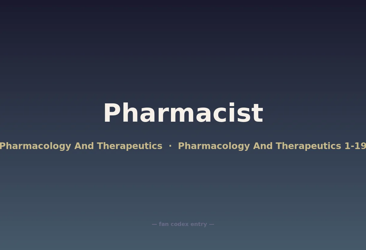 Pharmacist