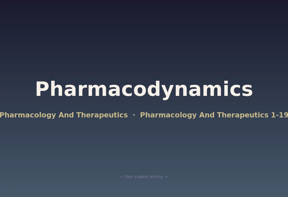 Pharmacodynamics