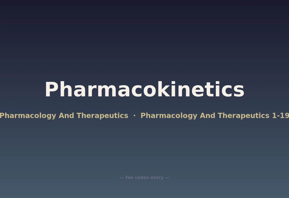 Pharmacokinetics