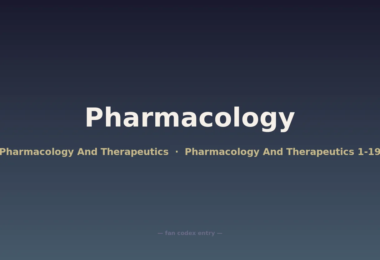 Pharmacology