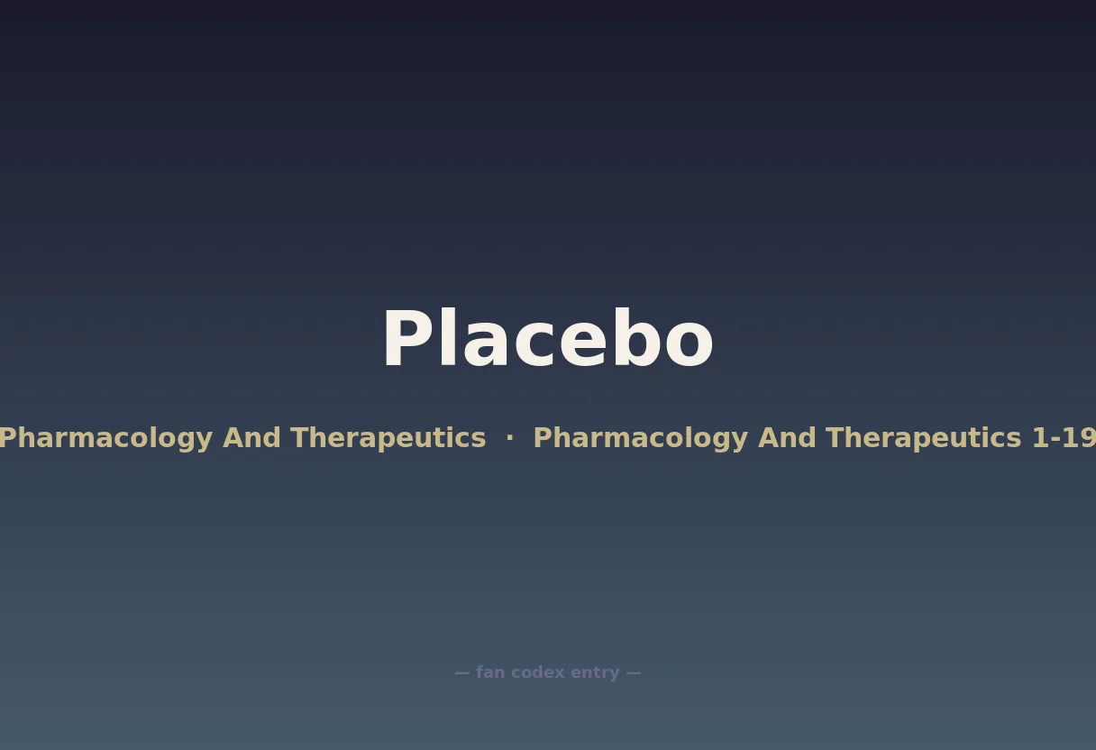 Placebo