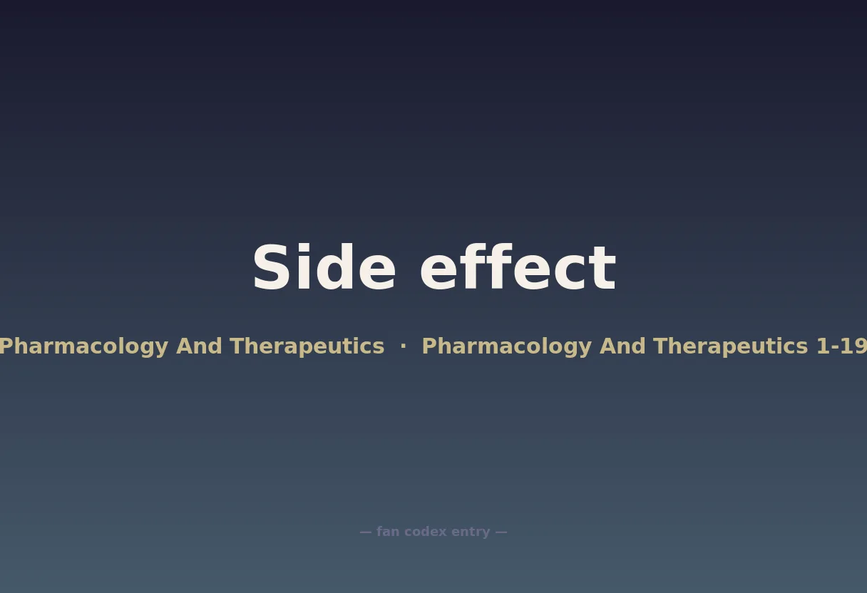 Side effect